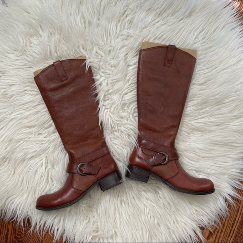BOC brown leather Rivera tall riding boots ladies 6 NEW